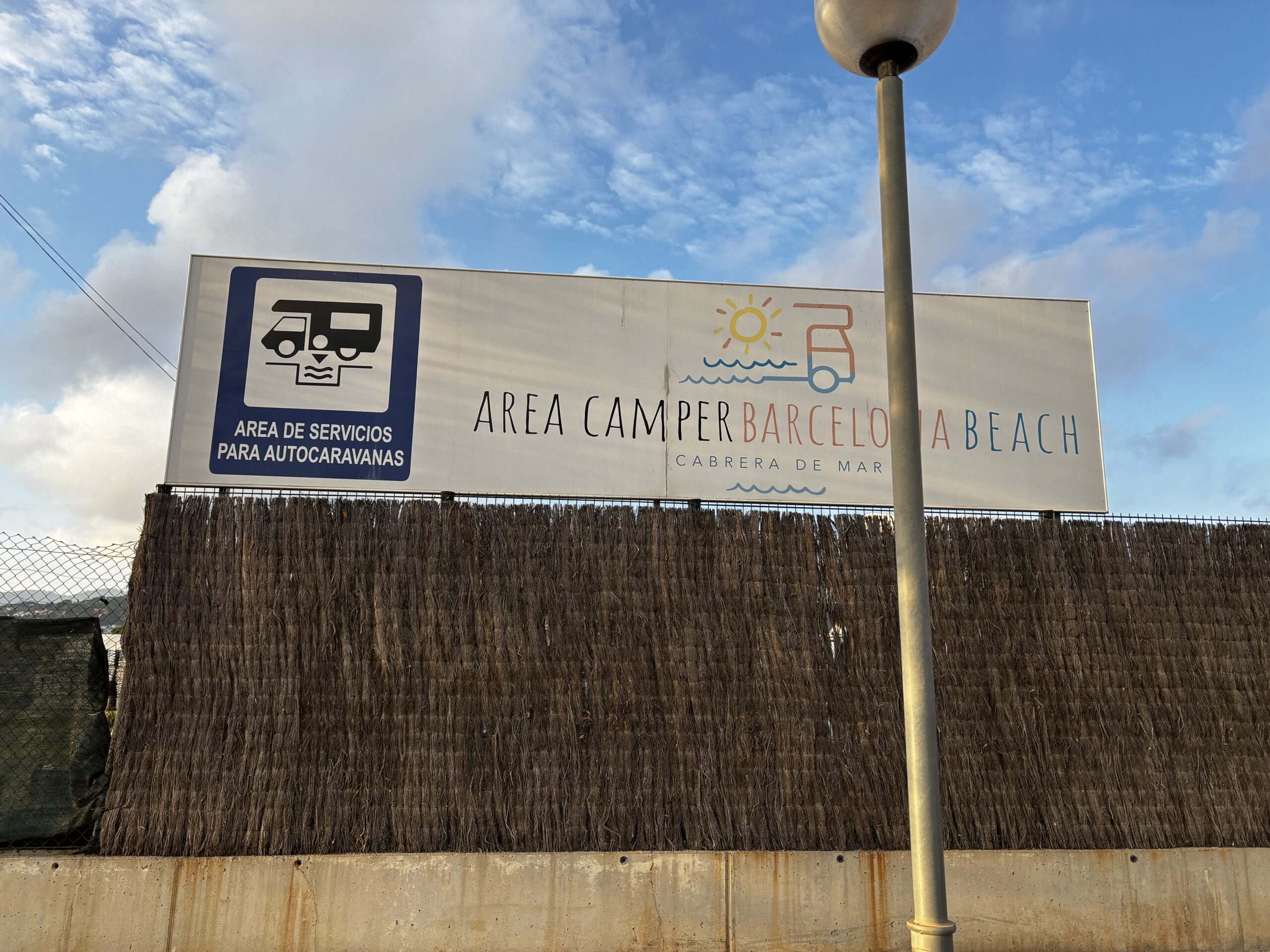 Meerblick vom Stellplatz Barcelona Beach