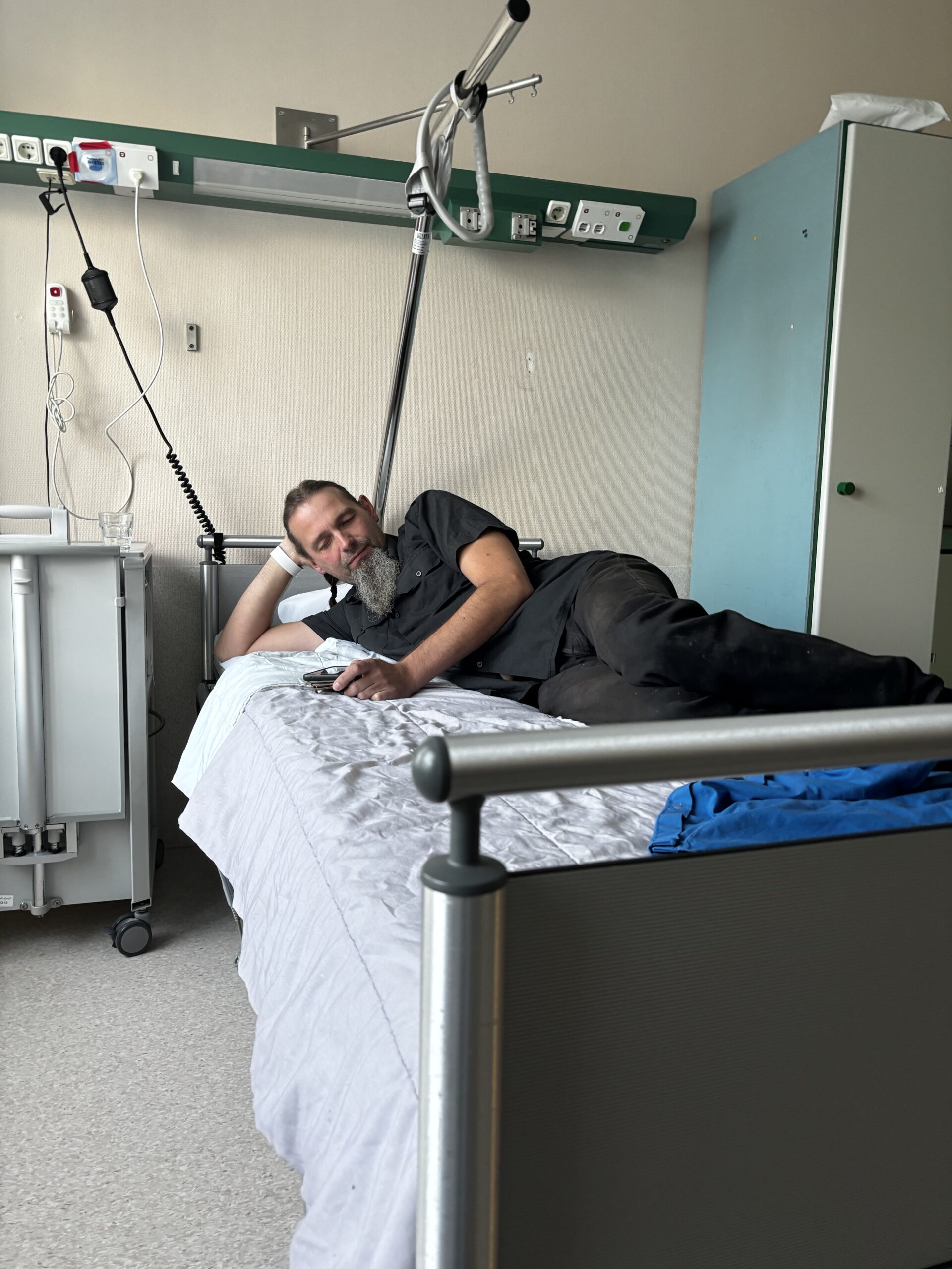 Ruud im Krankenhaus nach der Operation