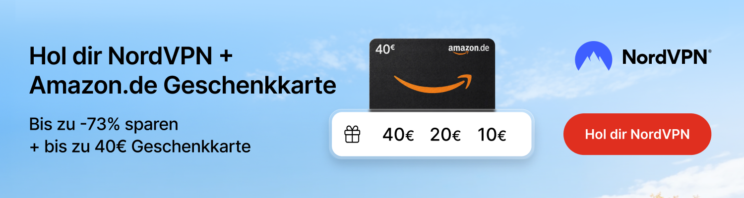 NordVPN Angebot mit Amazon.de Geschenkkarte